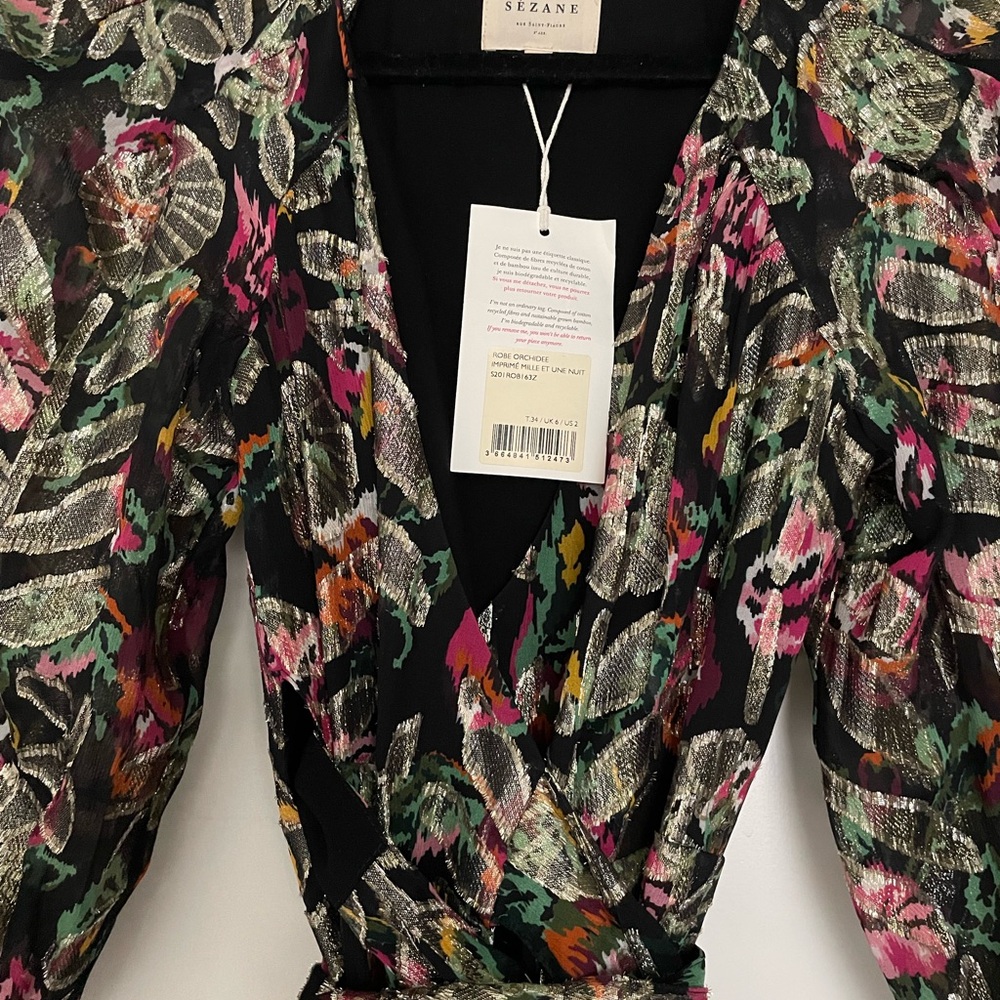 Sezane Robe Orchidée Dress